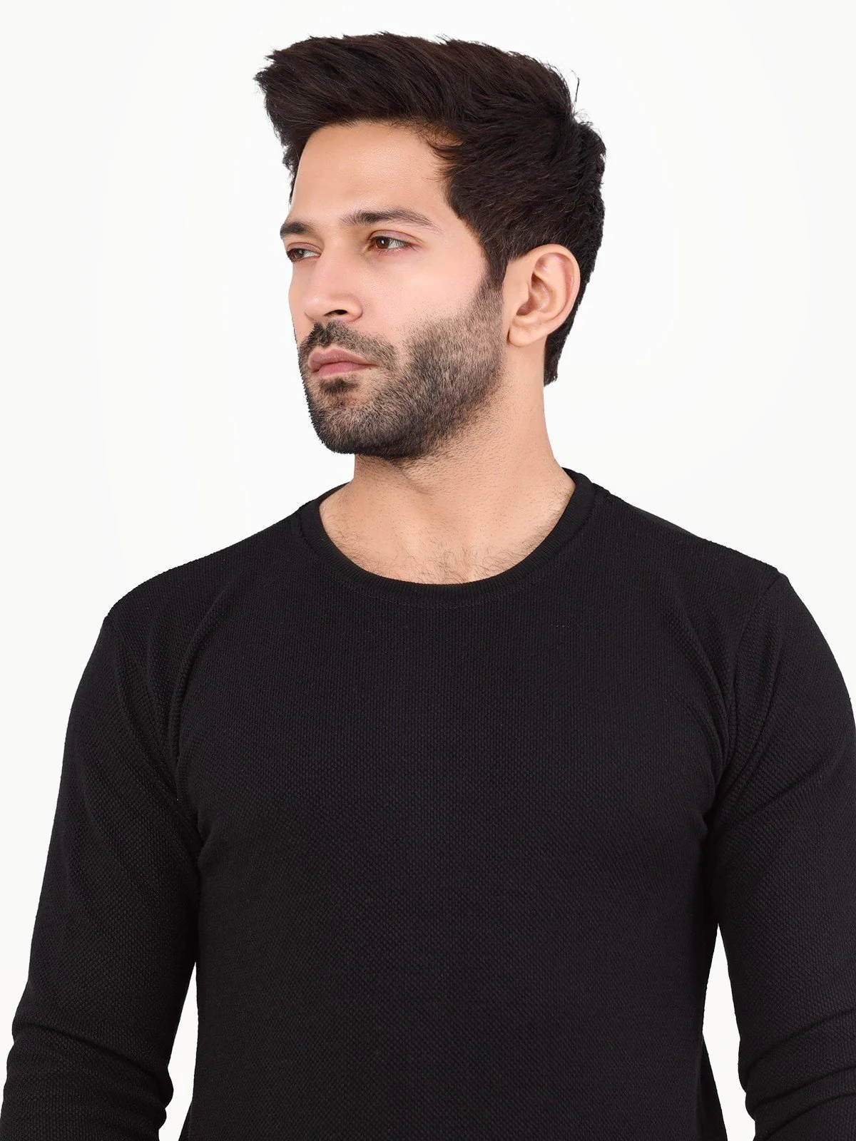 Men's Black SweatShirt - EMTSS22-005 - Image 5