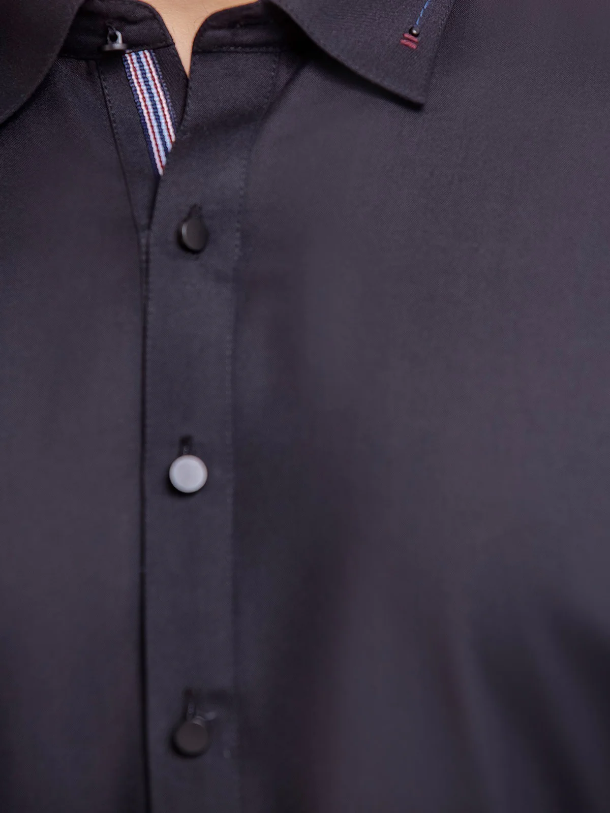 Men's Black Shalwar Kameez - EMTSWP23-99367 - Image 4