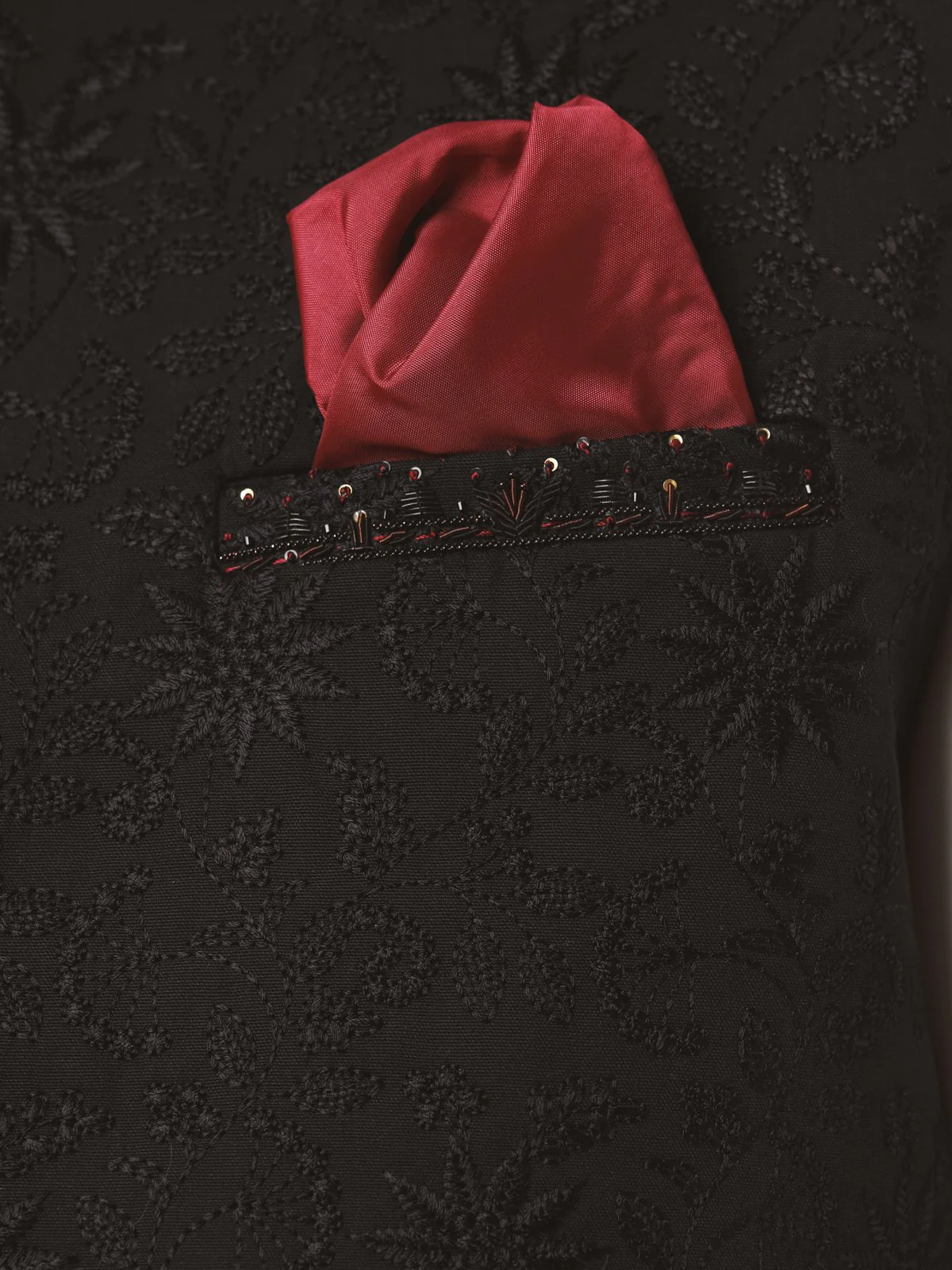 Men's Black Waist Coat Ceremonial - EMTWCC21-089 - Image 3