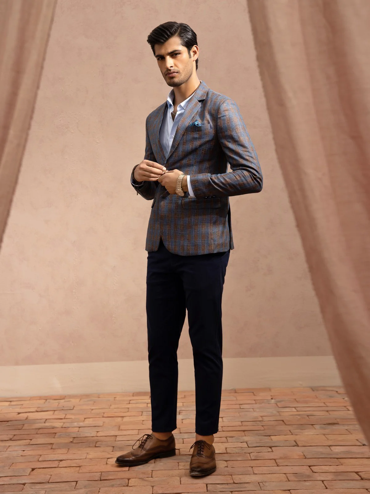 Men's Blue Blazer - EMTB22-6788 - Image 2