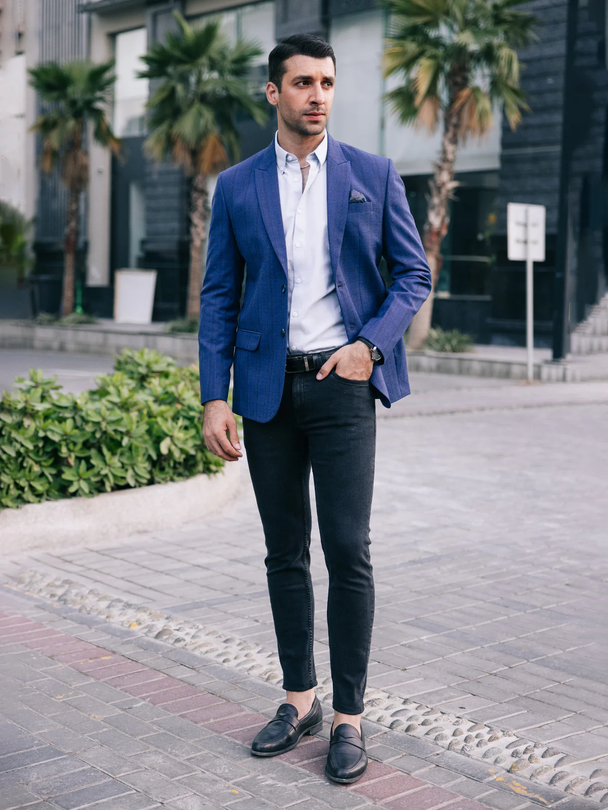 Men's Blue Blazer - EMTB22-6824 - Image 3