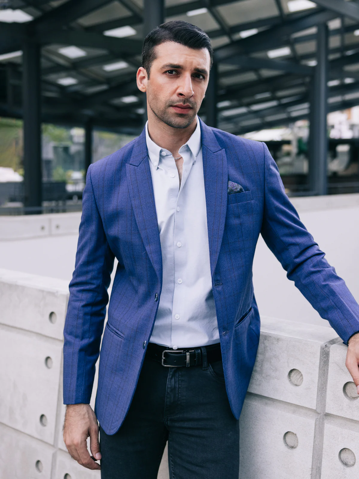 Men's Blue Blazer - EMTB22-6824 - Image 4