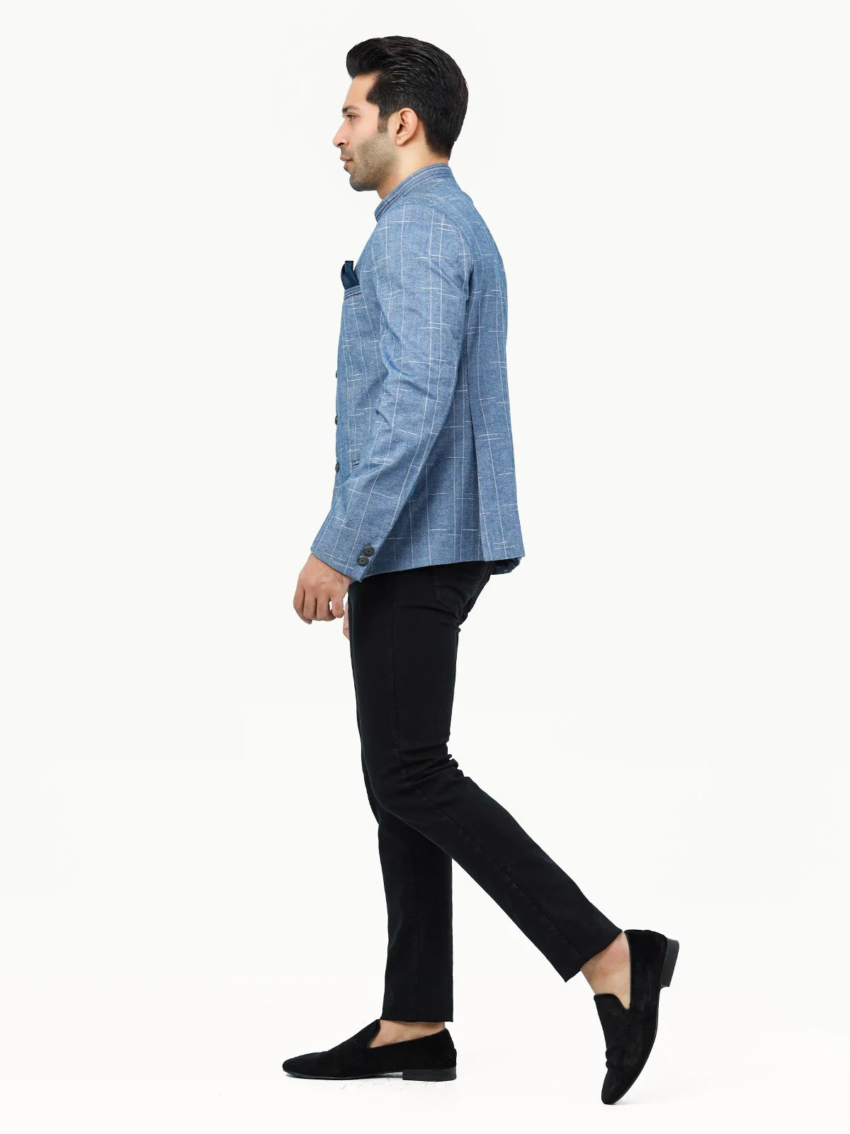 Men's Blue Prince Coat - EMTPC22-005 - Image 3