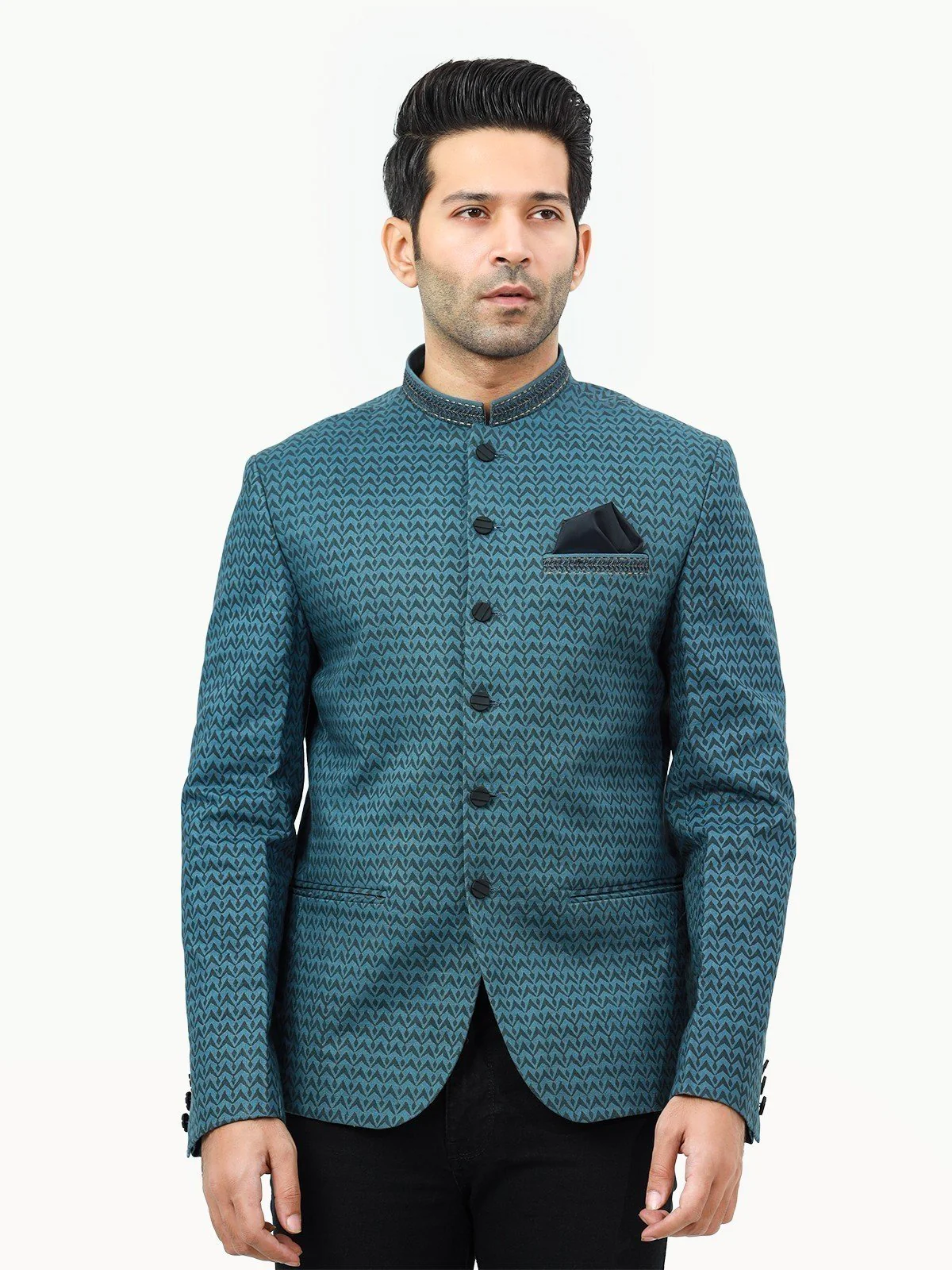 Men's Blue Prince Coat - EMTPC22-010 - Image 2