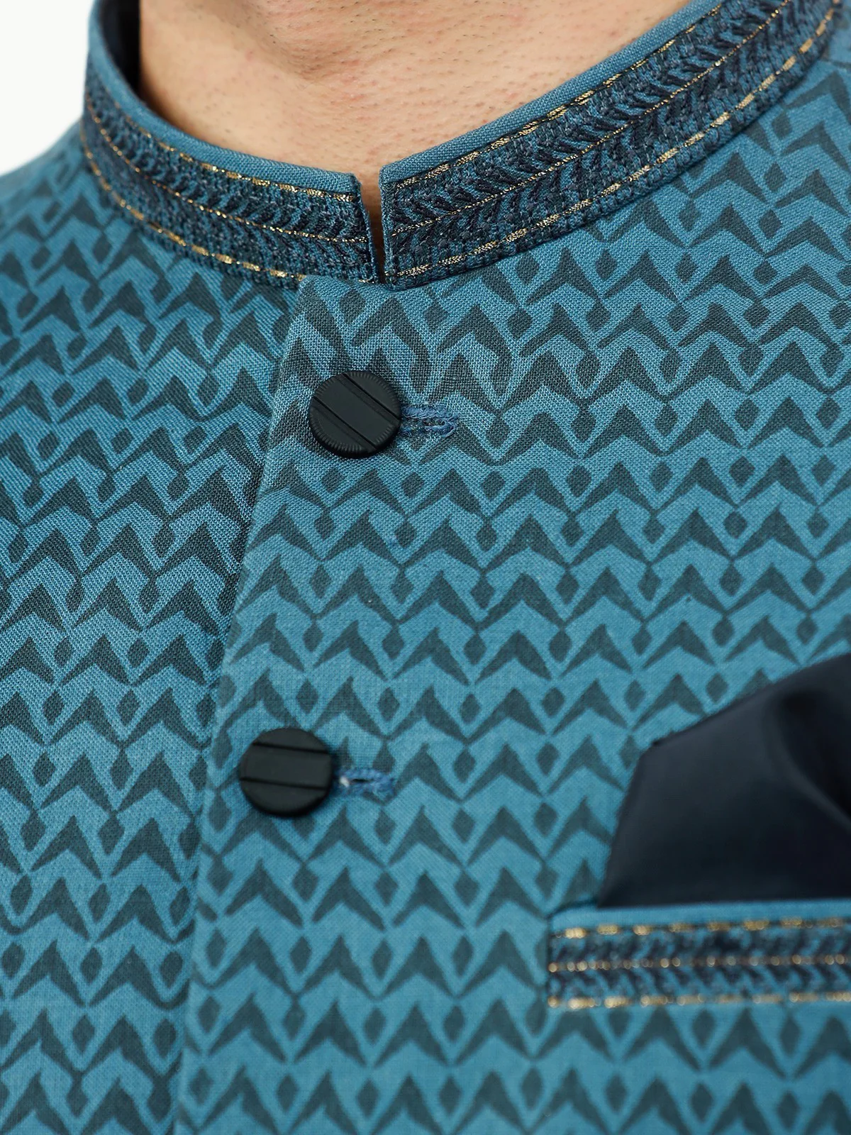 Men's Blue Prince Coat - EMTPC22-010 - Image 3