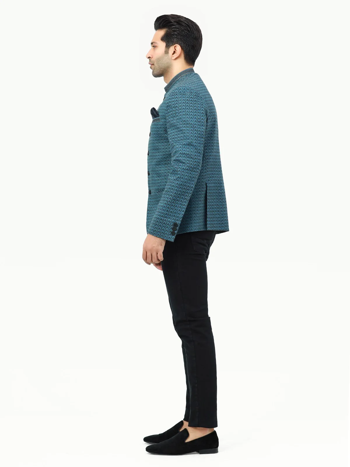 Men's Blue Prince Coat - EMTPC22-010 - Image 5