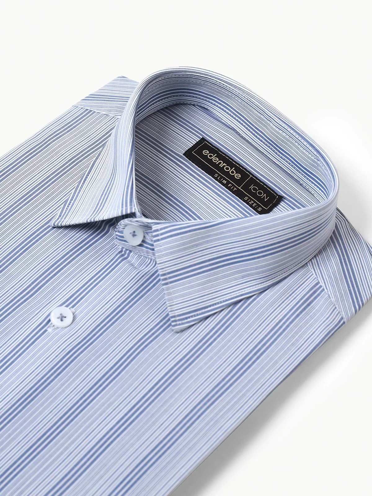 Men's Blue Striped Shirt - EMTSI22-50250 - Image 2