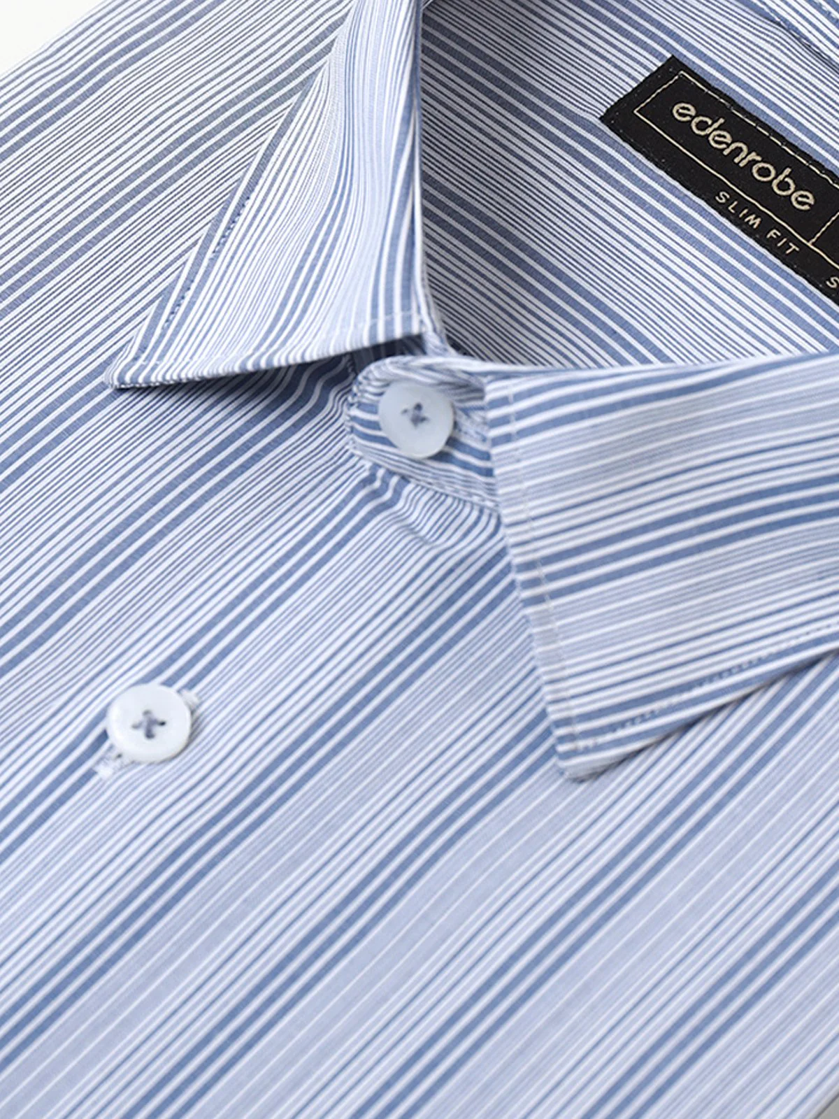 Men's Blue Striped Shirt - EMTSI22-50250 - Image 3