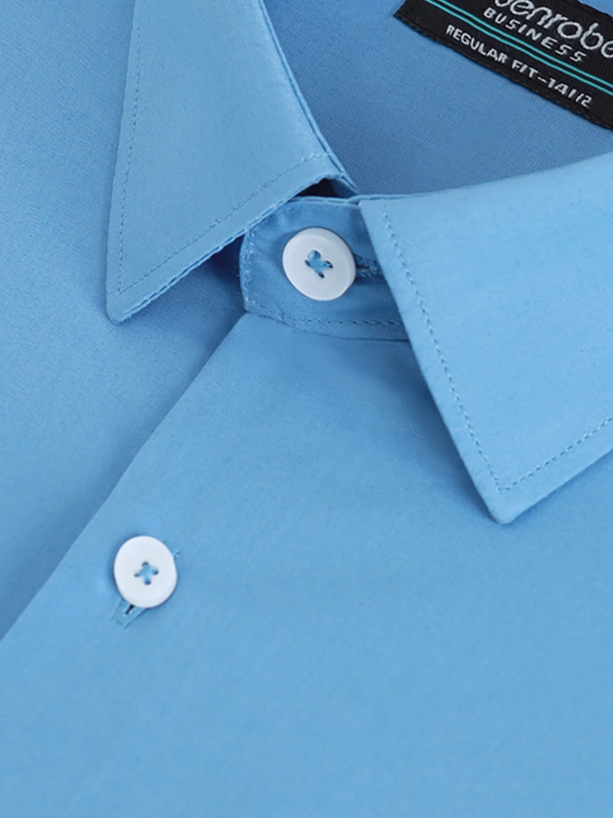 Men's Blue Shirt Plain - EMTSB22-137 - Image 3