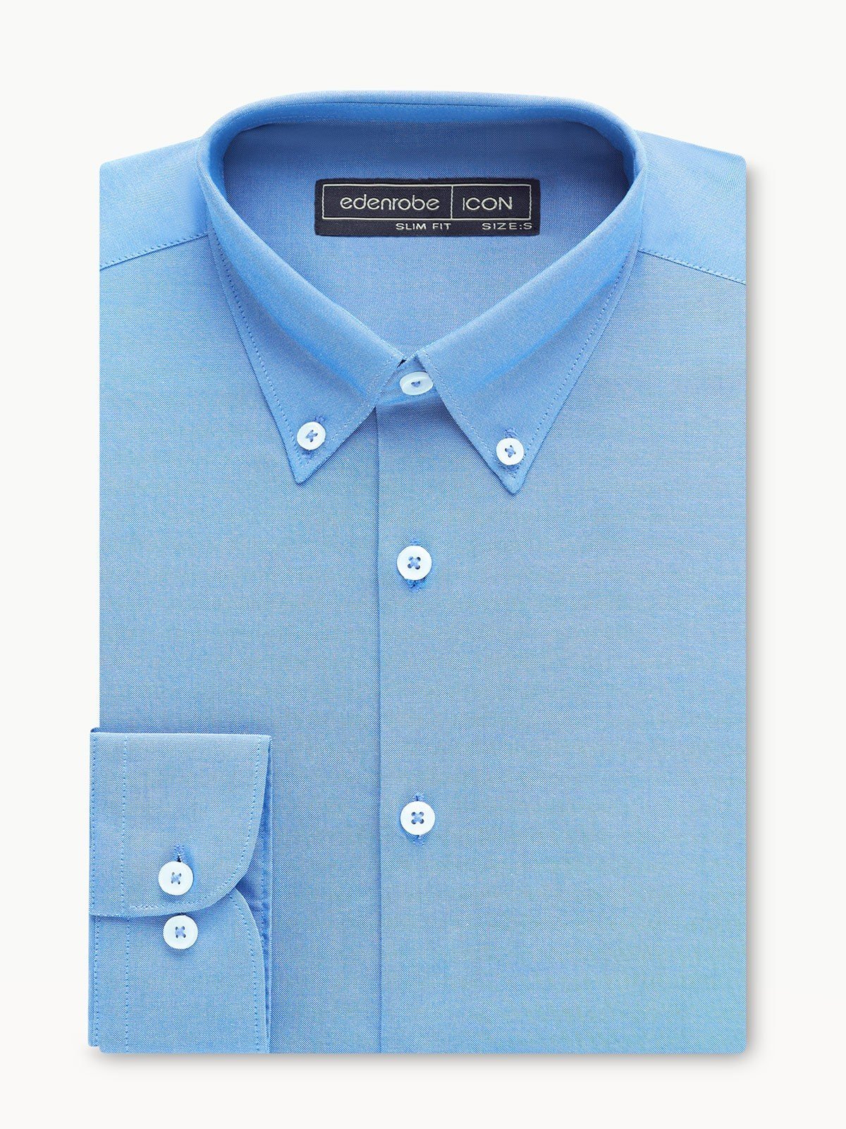 Men's Blue Shirt Plain - EMTSI23-50645