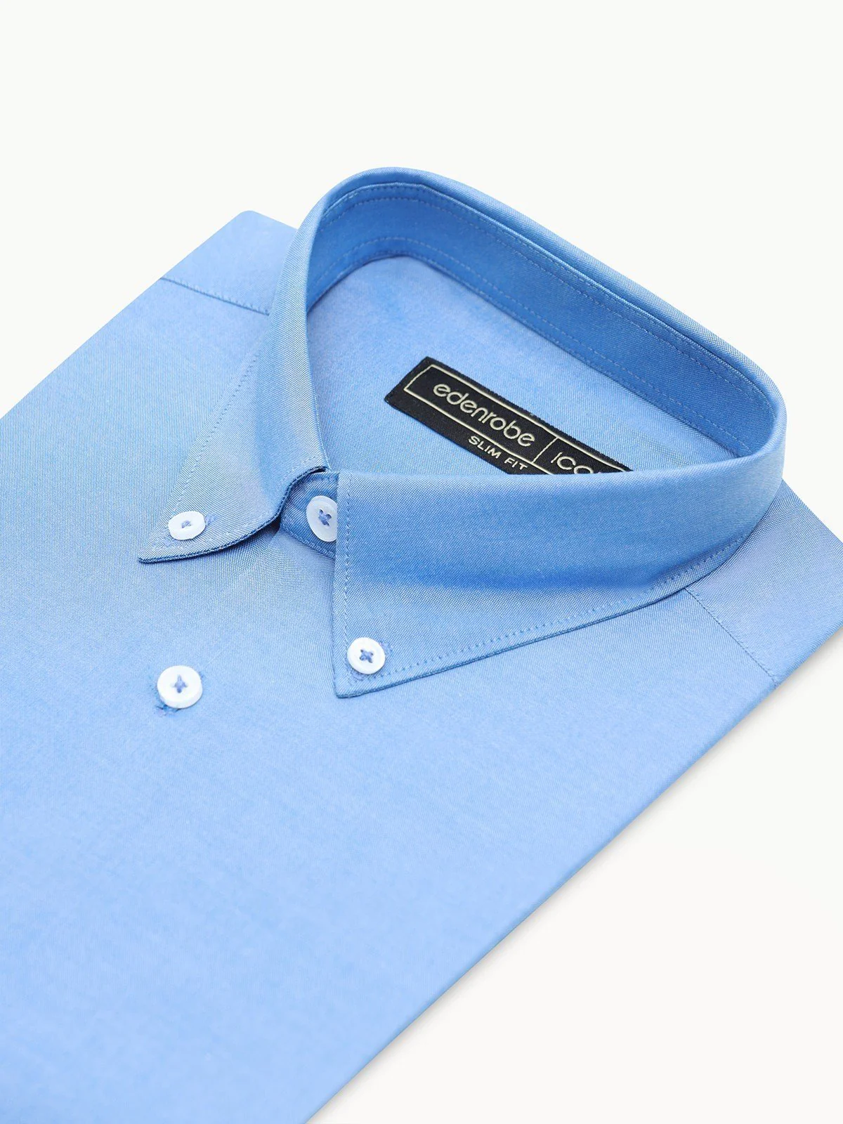 Men's Blue Shirt Plain - EMTSI23-50645 - Image 2
