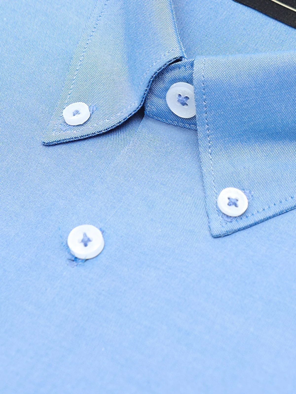 Men's Blue Shirt Plain - EMTSI23-50645 - Image 4