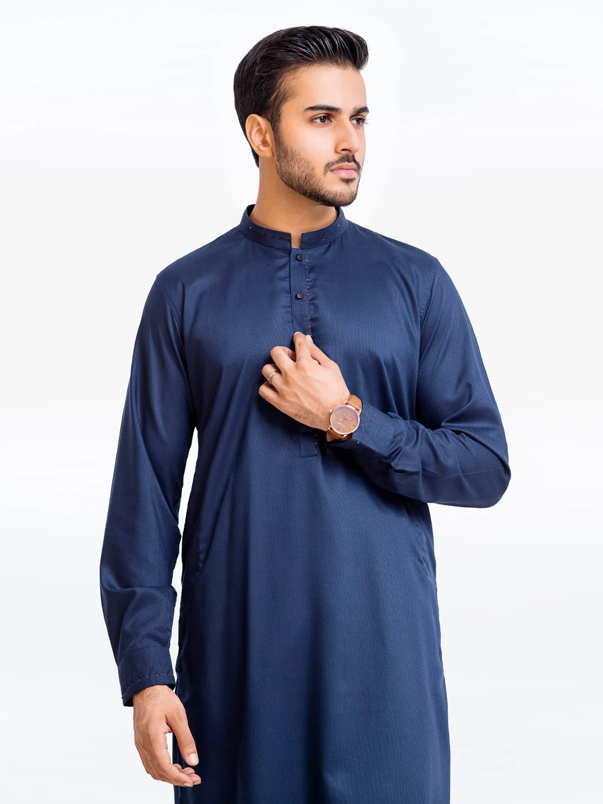 Men's Blue Shalwar Kameez - EMTSW23-99348 - Image 2