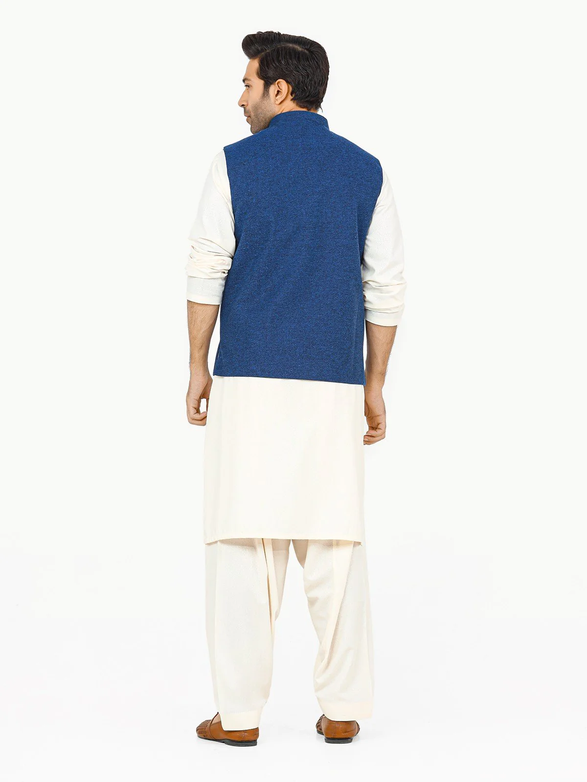 Men's Blue Waist Coat - EMTWC22-35826 - Image 5