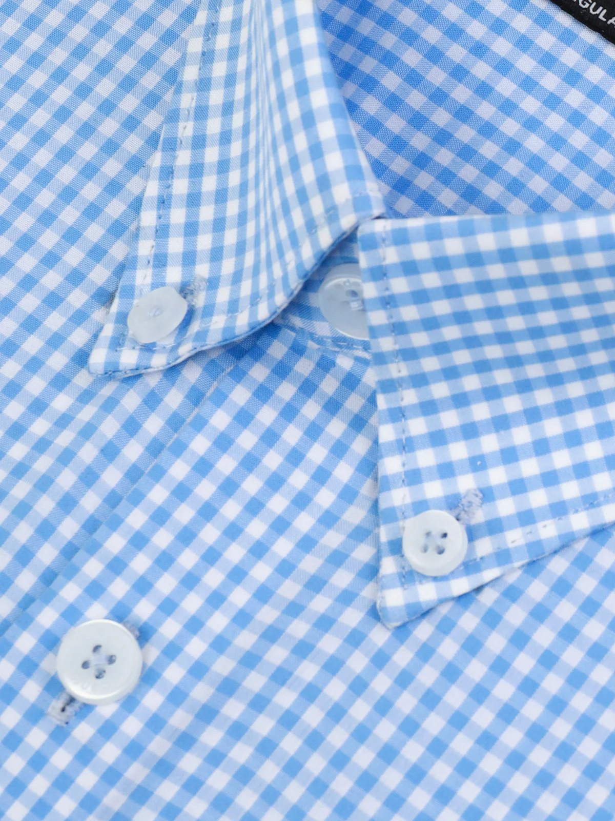 Men's Blue & White Shirt - EMTSB22-077 - Image 4