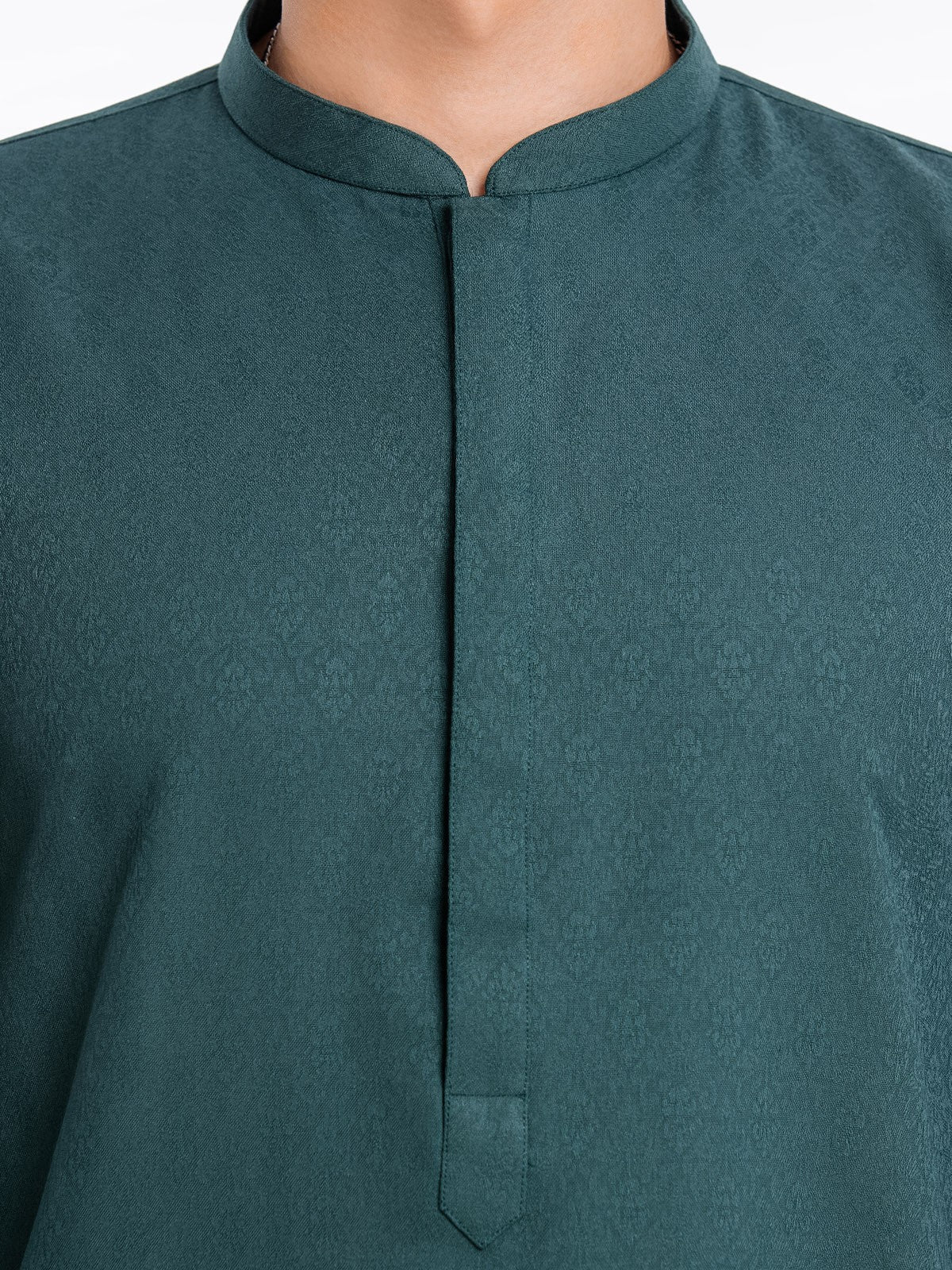 Men's Bottle Green Kurta Ceremonial - EMTKC23W-112 - Image 4
