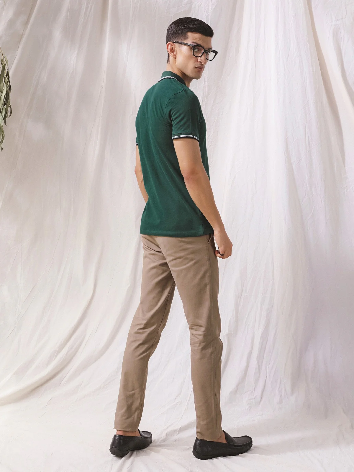 Men's Bottle Green Polo Shirt - EMTPS23-047 - Image 3