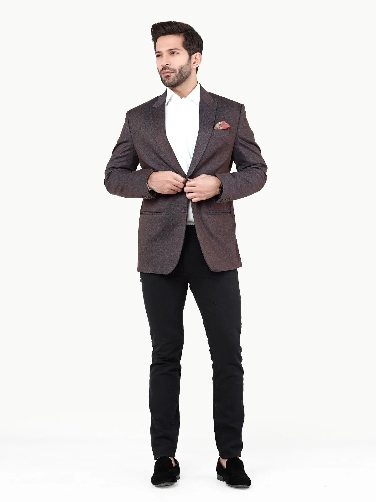 Men's Brown Blazer - EMTB22-6779 - Image 2