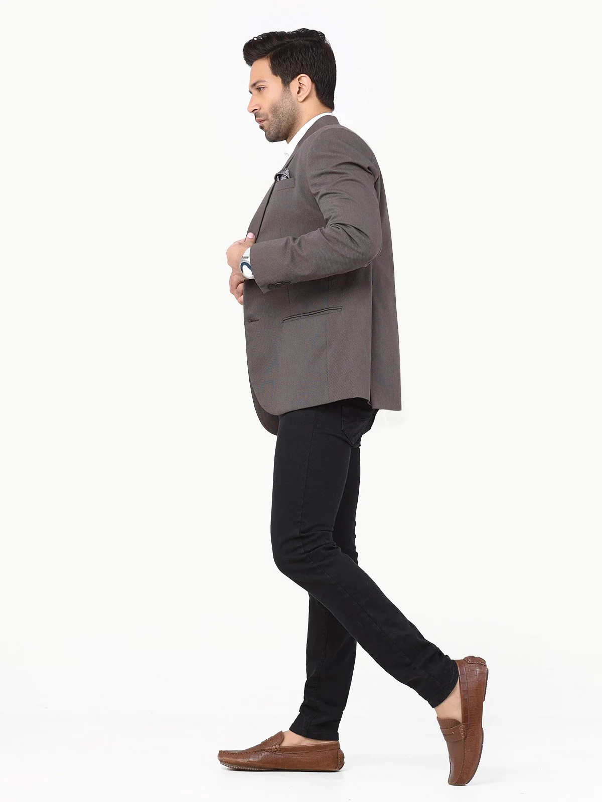 Men's Brown Blazer - EMTB22W-6794 - Image 4