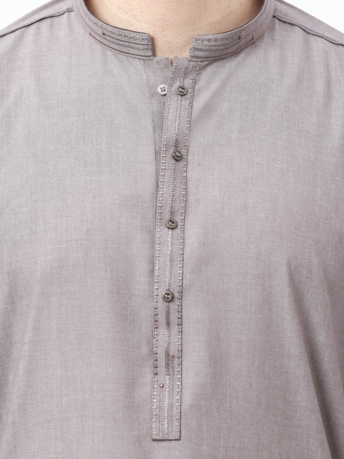 Men's Brownish Beige Shalwar Kameez - EMTKS22S-40967 - Image 4