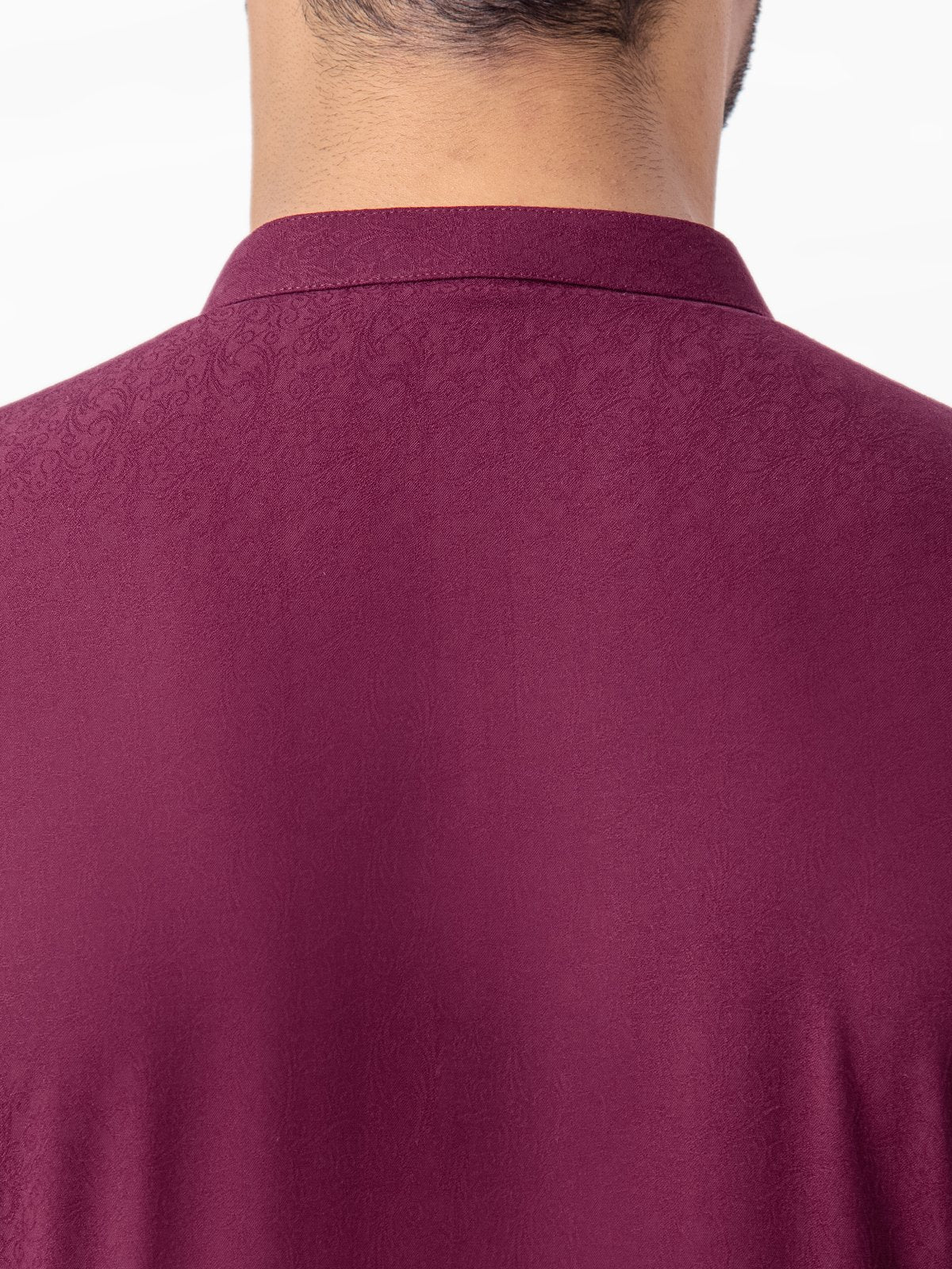 Men's Burgundy Kurta Pajama - EMTKPT23-001 - Image 4