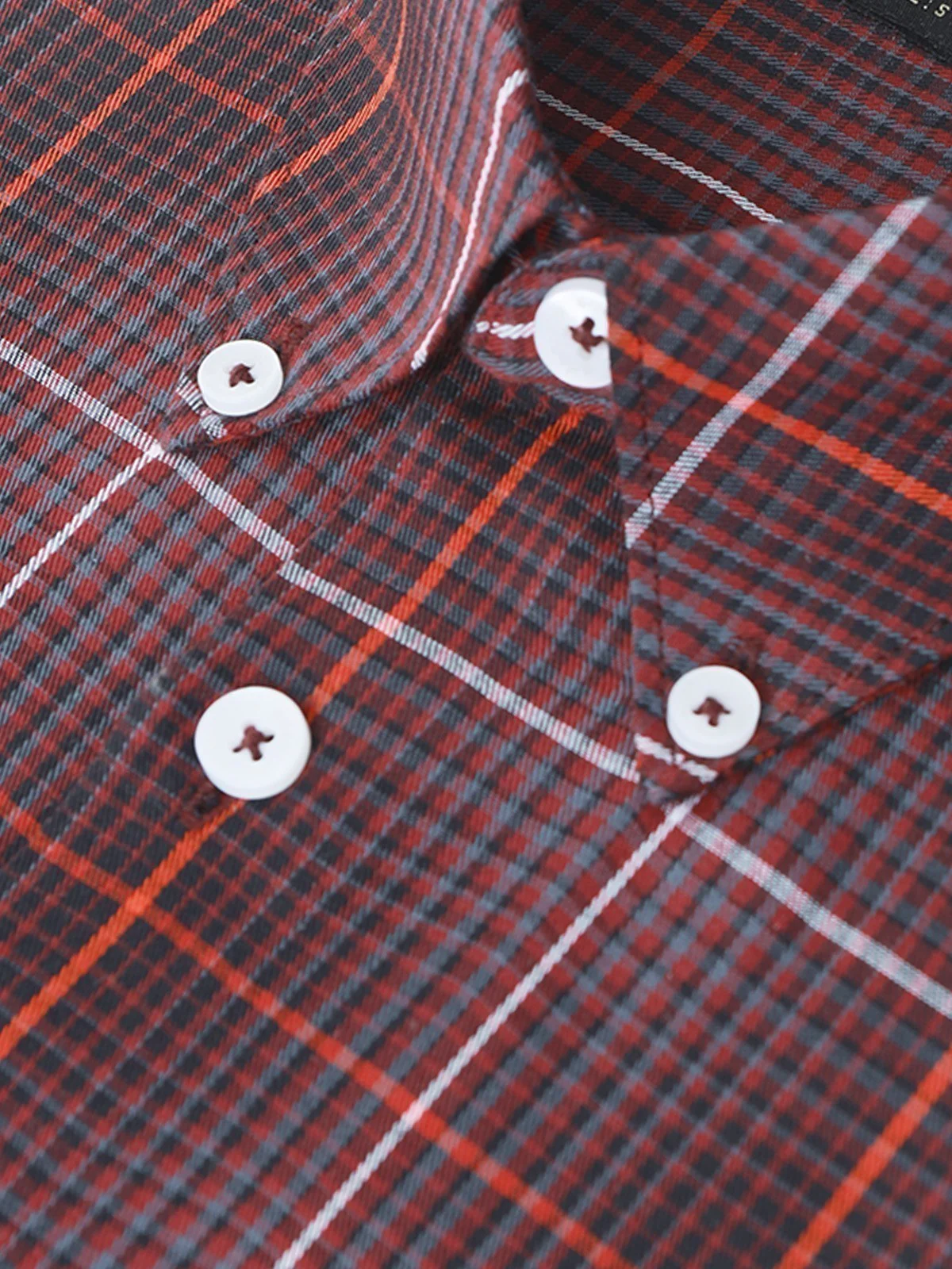 Men's Burgundy Shirt - EMTSUC22-181 - Image 3