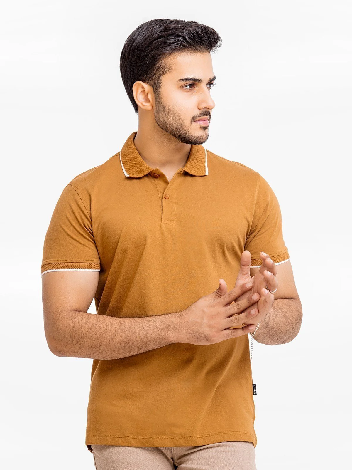 Men's Camel Polo Shirt - EMTPS23-053
