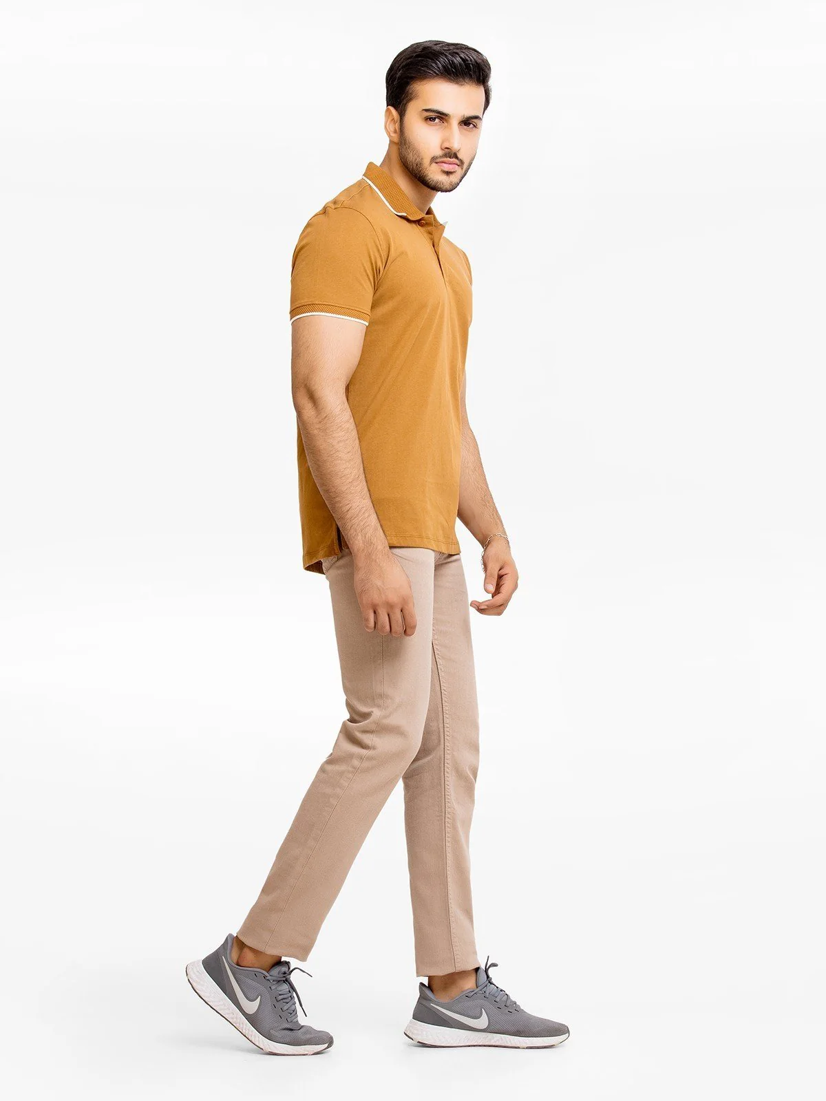 Men's Camel Polo Shirt - EMTPS23-053 - Image 3