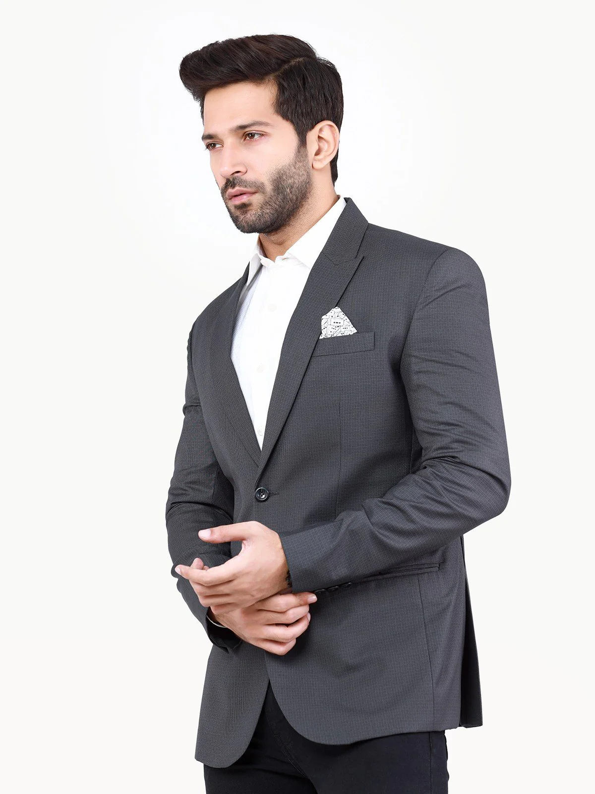 Men's Charcoal Blazer - EMTB22-6790 - Image 2
