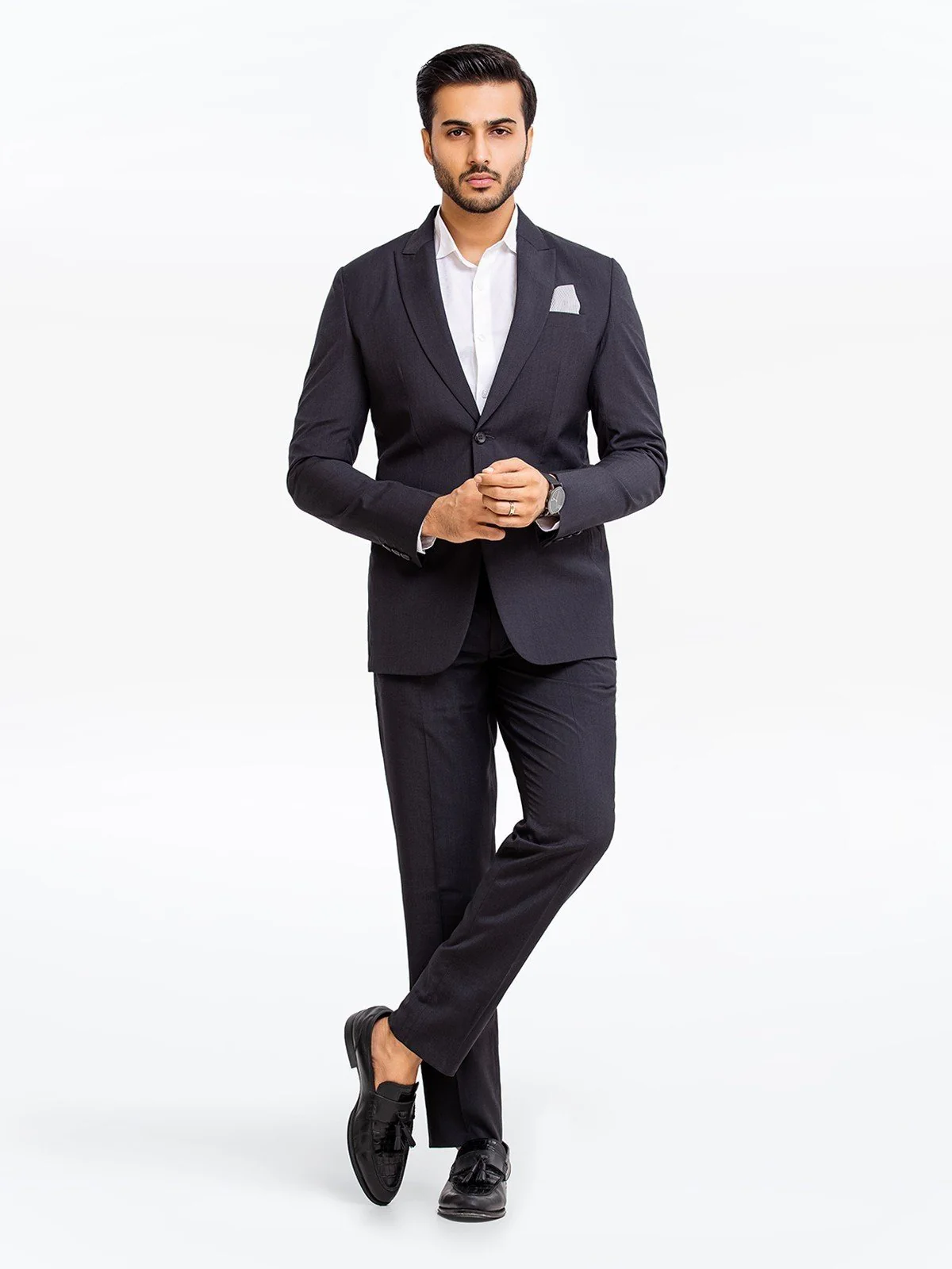 Men's Charcoal Coat Pant - EMTCPC22-6813 - Image 2