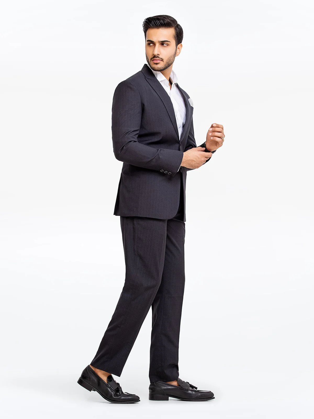 Men's Charcoal Coat Pant - EMTCPC22-6813 - Image 4
