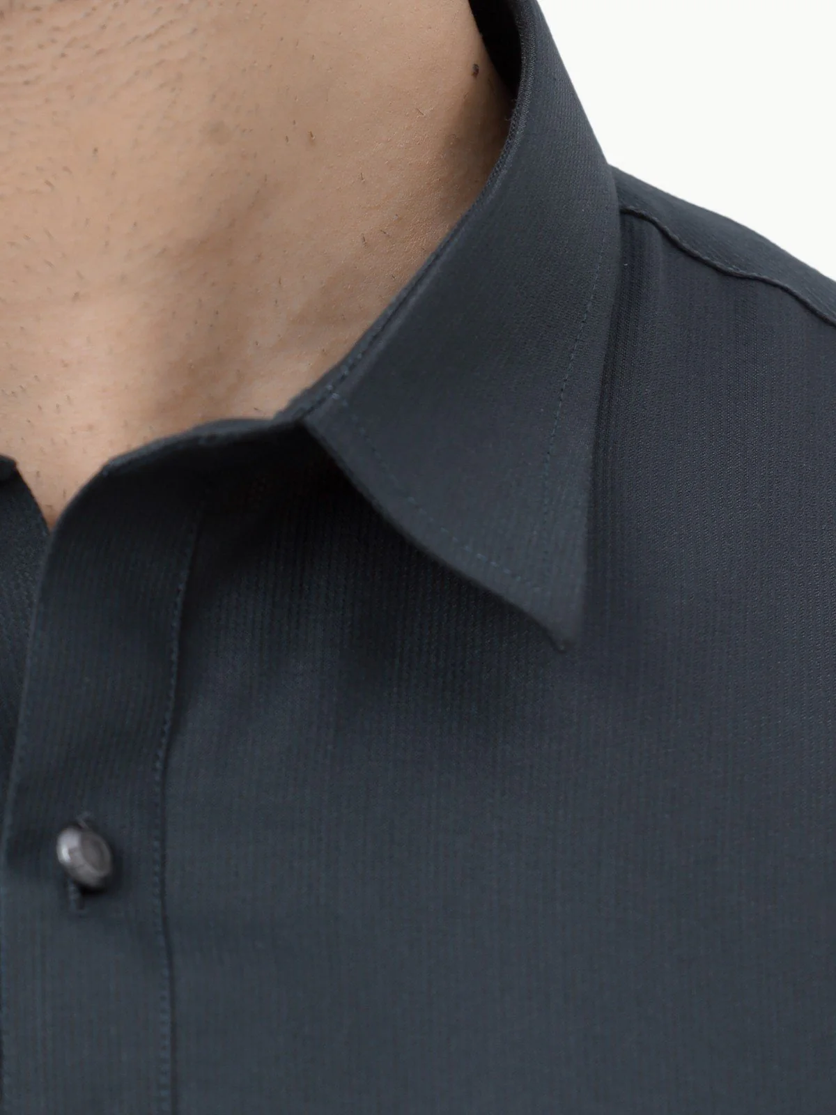 Men's Charcoal Shalwar Kameez Plain - EMTKSP23-41000 - Image 4