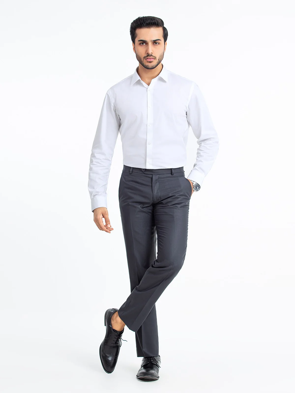 Men's Charcoal Pant - EMBPF23-15252 - Image 2