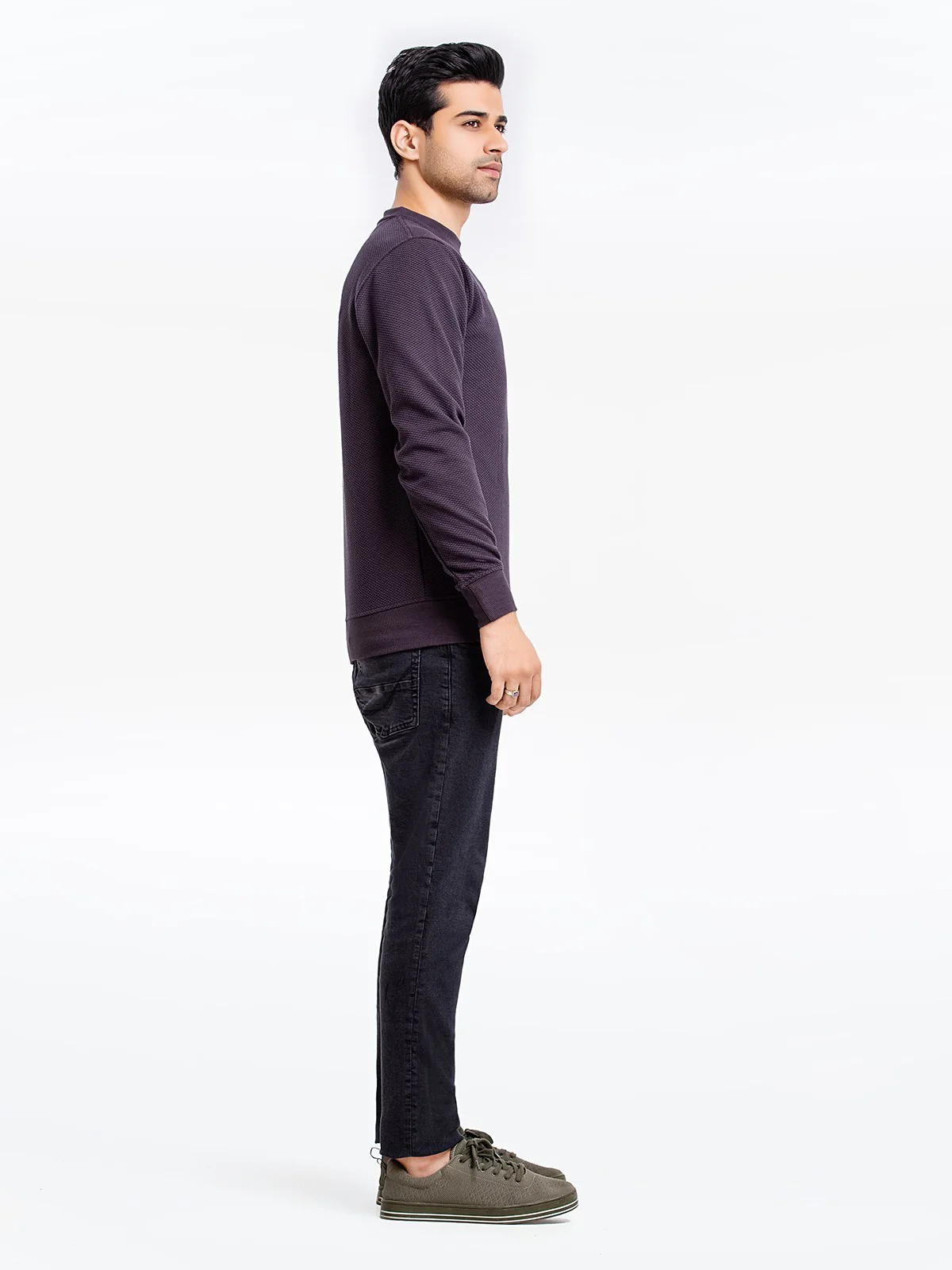 Men's Charcoal SweatShirt - EMTSS23-001 - Image 3