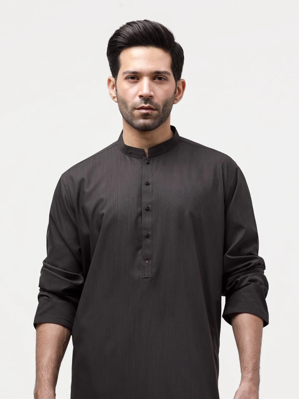Men's Charcoal Shalwar Kameez - EMTSW23-99336 - Image 4