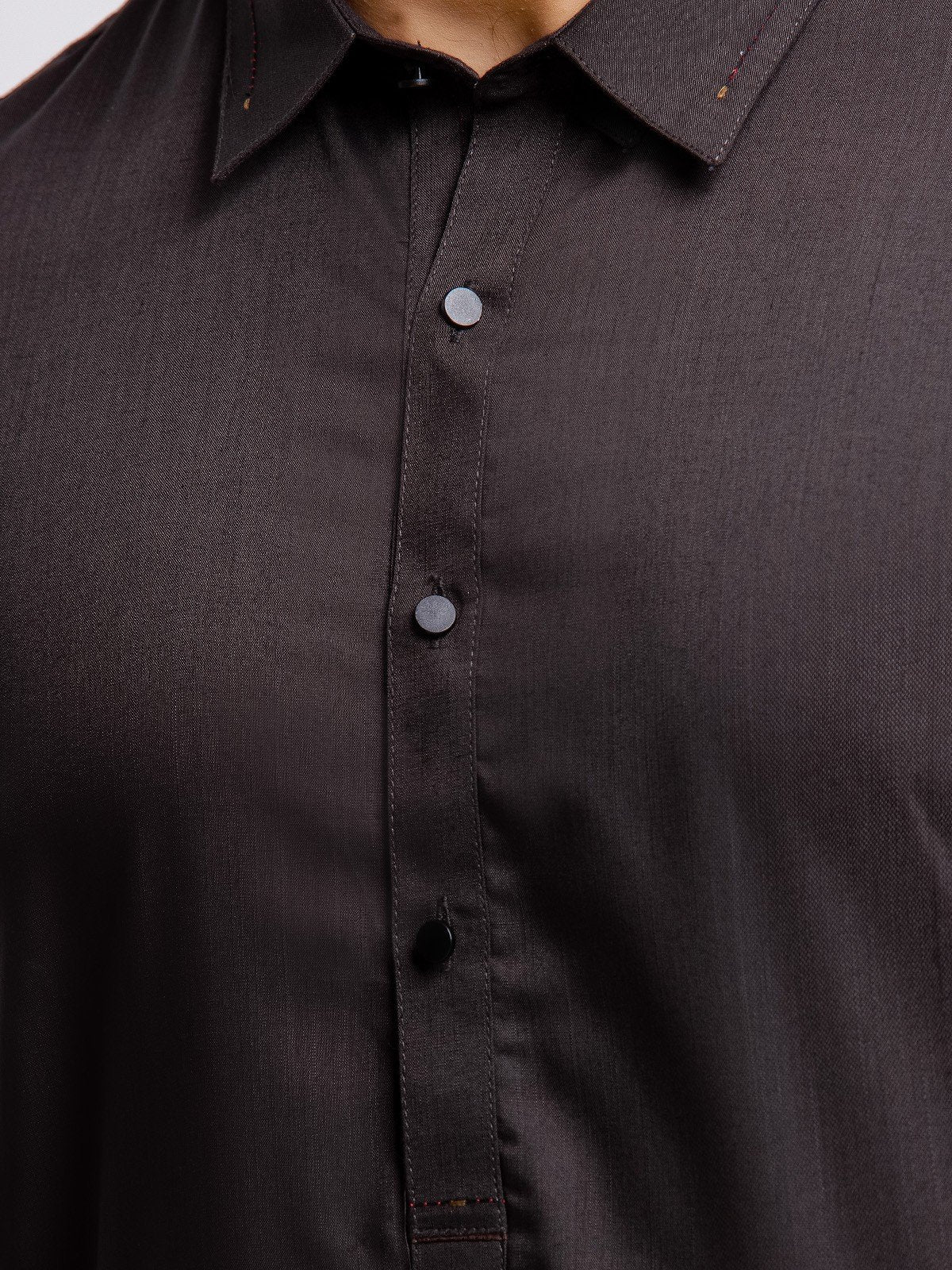 Men's Charcoal Shalwar Kameez - EMTSW23-99358 - Image 5