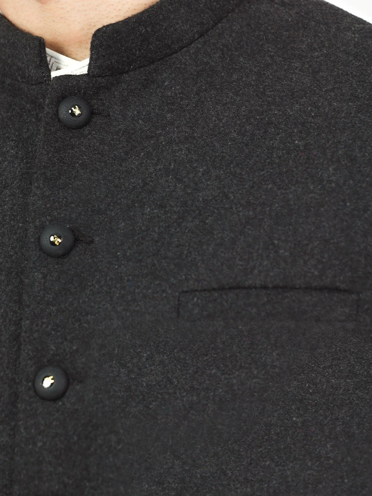 Men's Charcoal Waist Coat - EMTWC22-35824 - Image 5