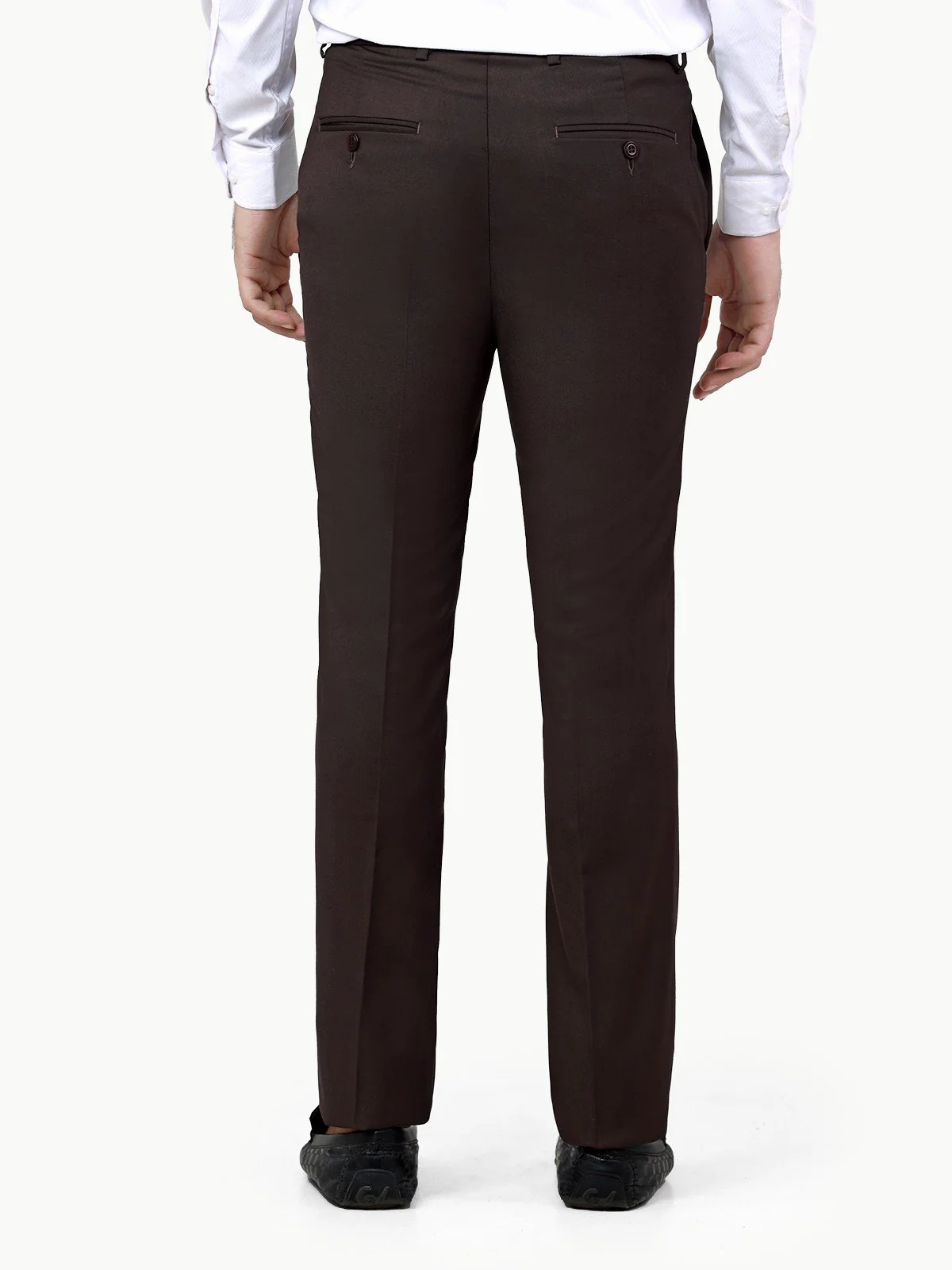 Men's Chocolate Brown Pant - EMBPF22-15238 - Image 4