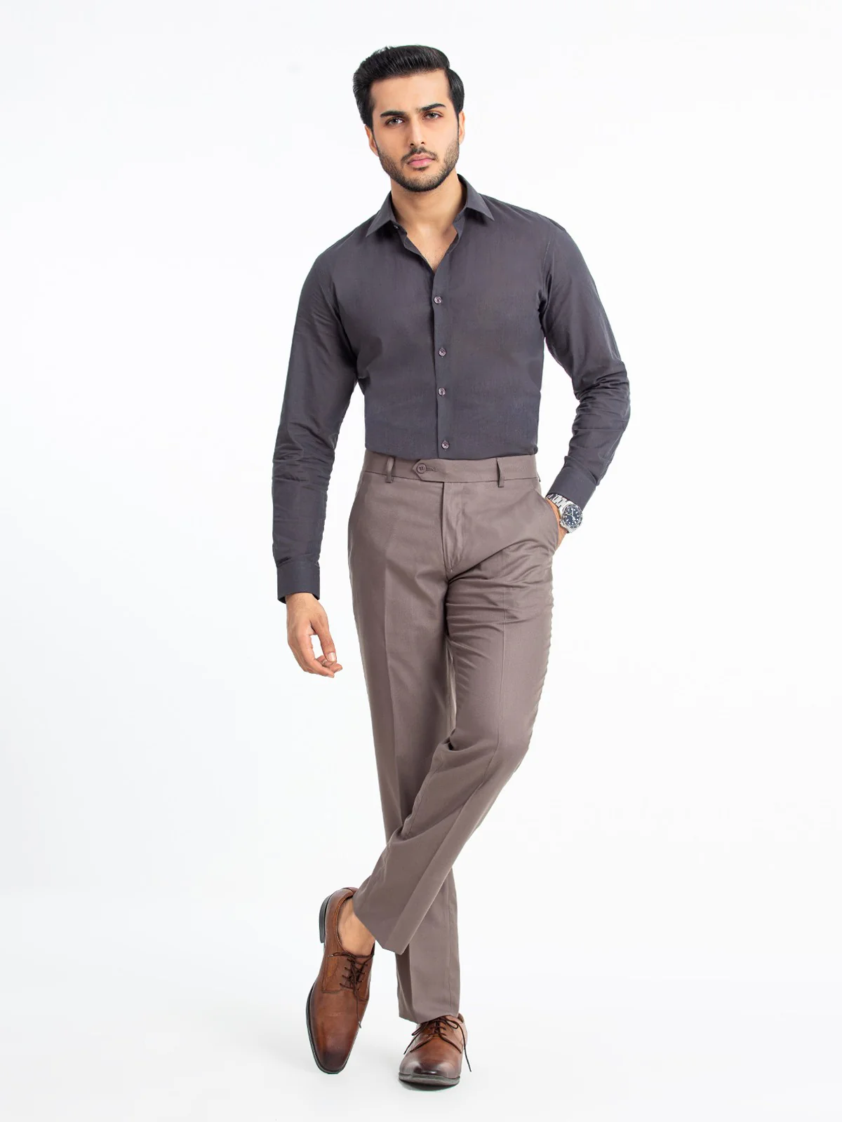 Men's Coffee Pant - EMBPF23-15254 - Image 2