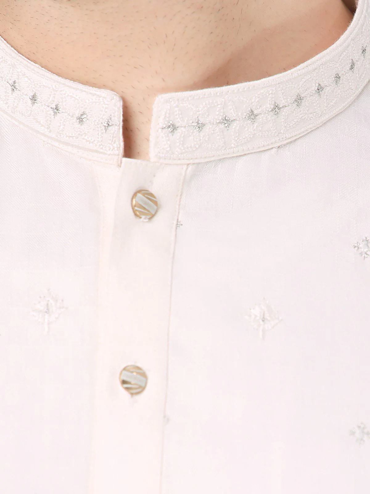 Men's Cream Kurta Ceremonial - EMTKC22S-067 - Image 5