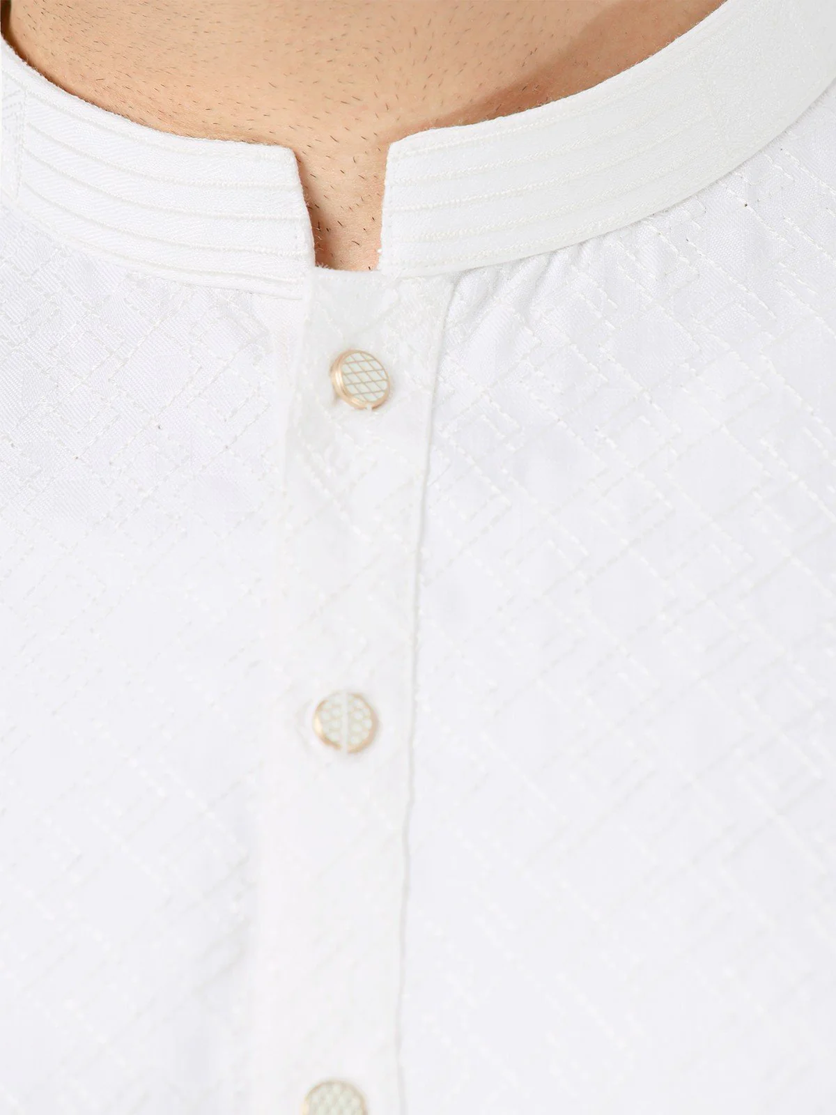 Men's Cream Kurta Ceremonial - EMTKC22S-068 - Image 5