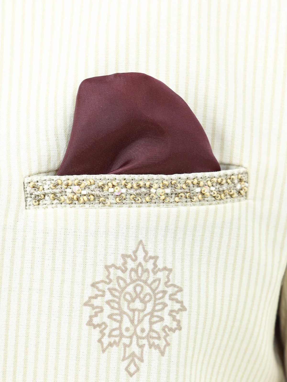 Men's Cream Prince Suit - EMTPCS22-004 - Image 5