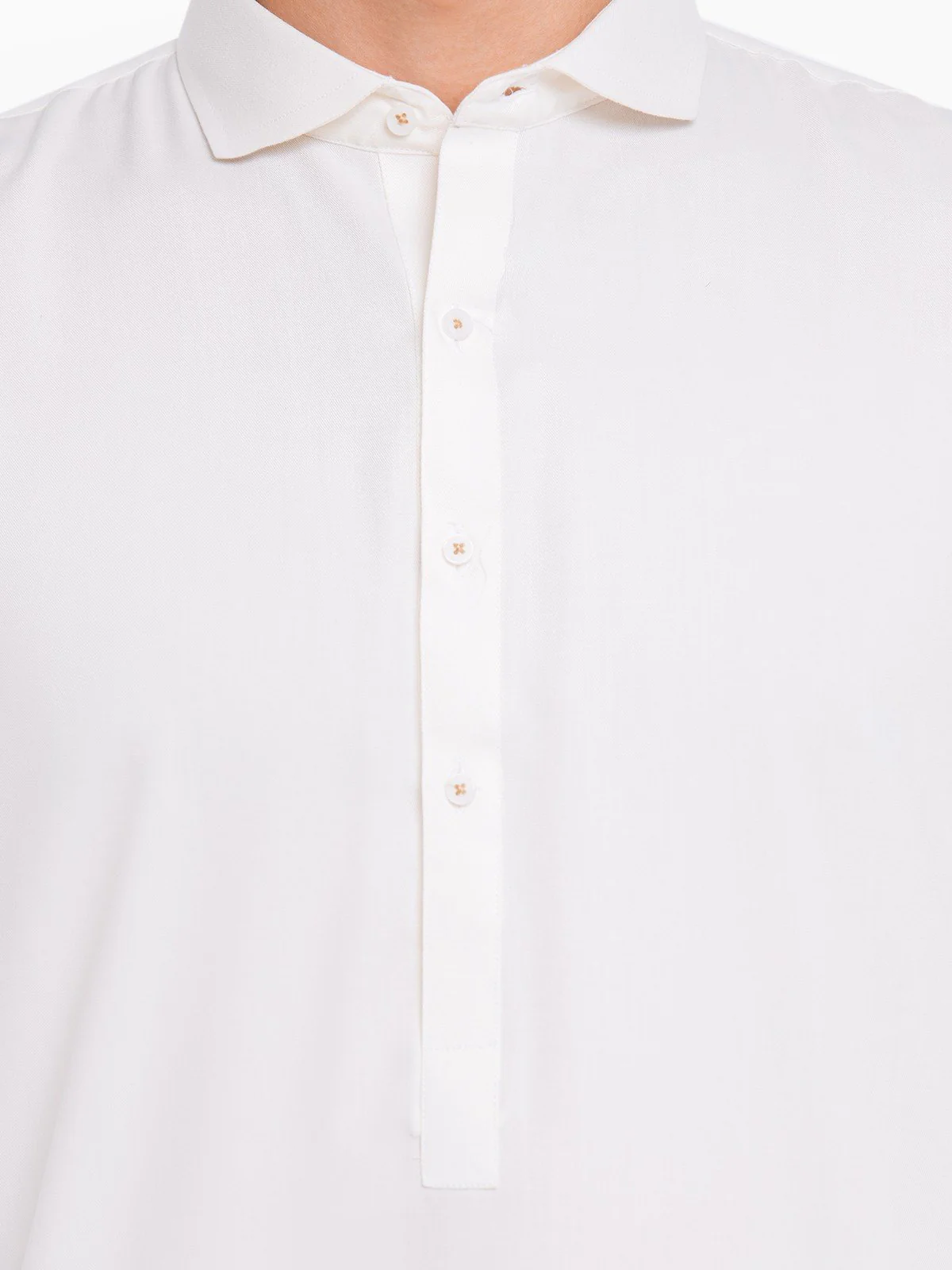 Men's Cream Shalwar Kameez - EMTSWP23-99366 - Image 4