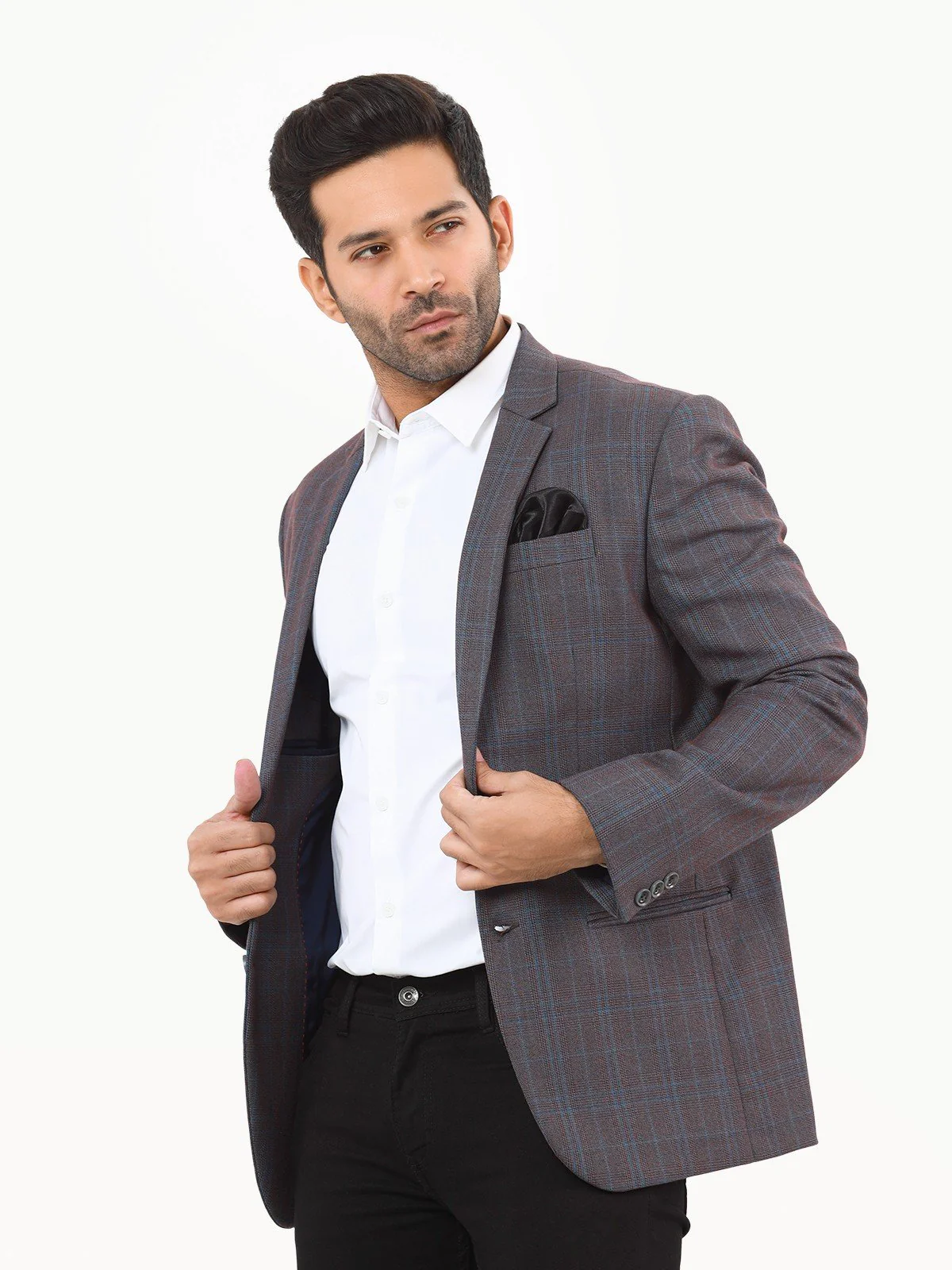 Men's Dark Brown Blazer - EMTB22W-6787 - Image 2