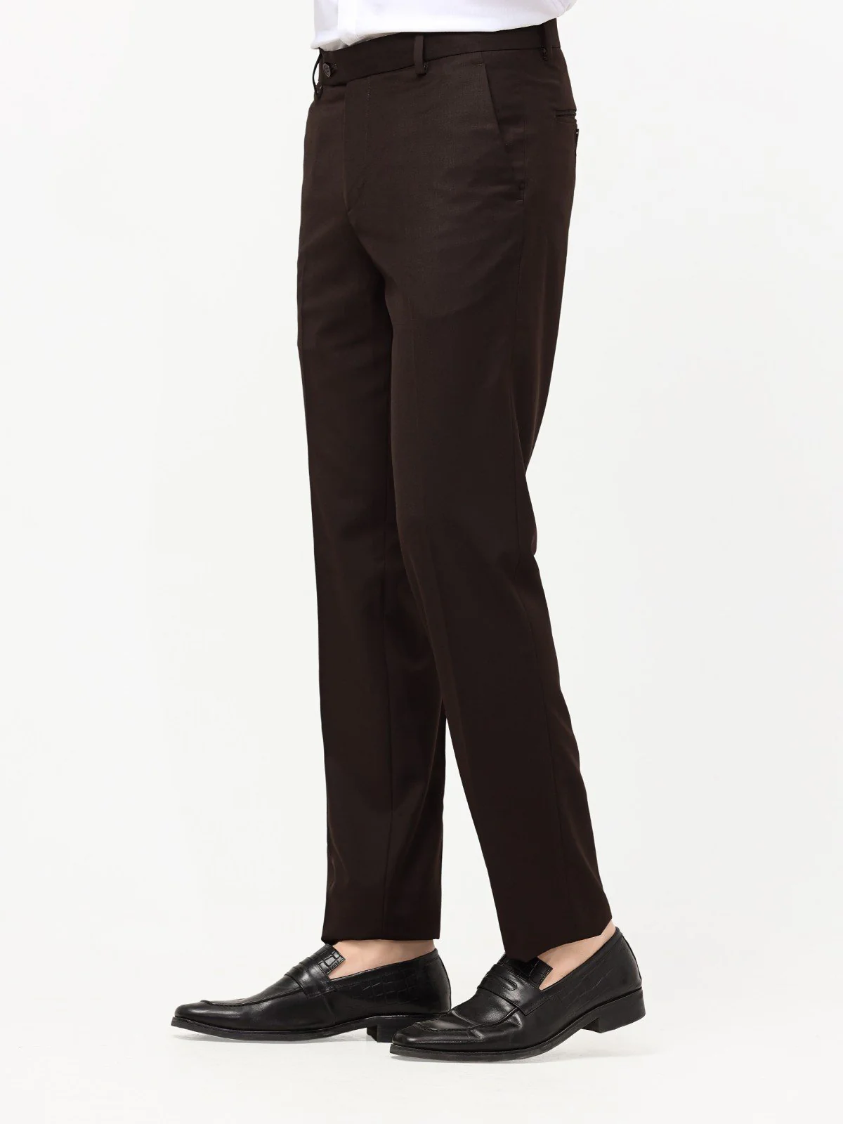 Men's Dark Brown Pant - EMBPF22-15236 - Image 3