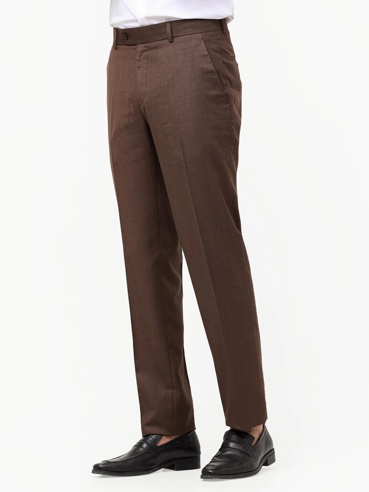 Men's Dark Brown Pant - EMBPF22-15242 - Image 3