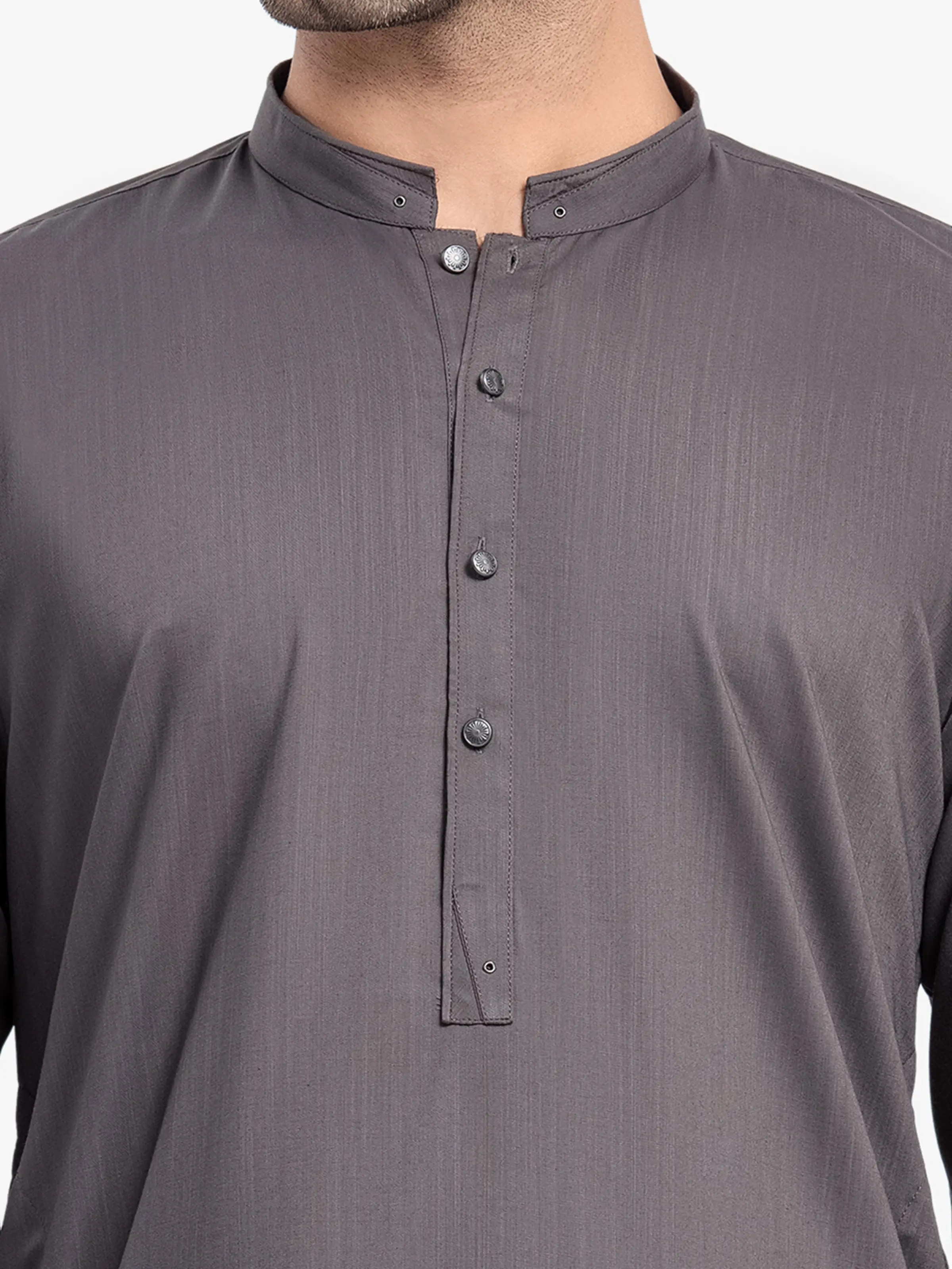 Men's Dark Coffee Shalwar Kameez - EMTSW23-99356 - Image 3