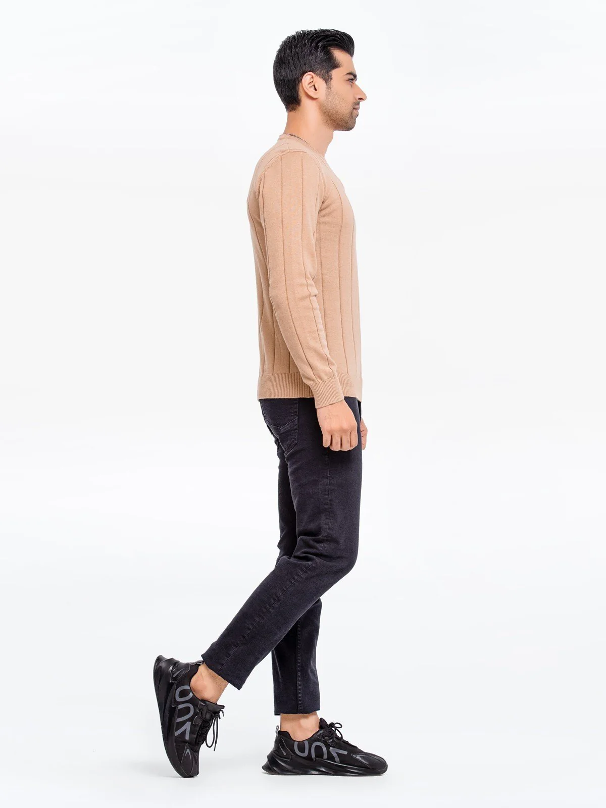 Men's Dark Fawn Sweater - EMTSWT23-004 - Image 3