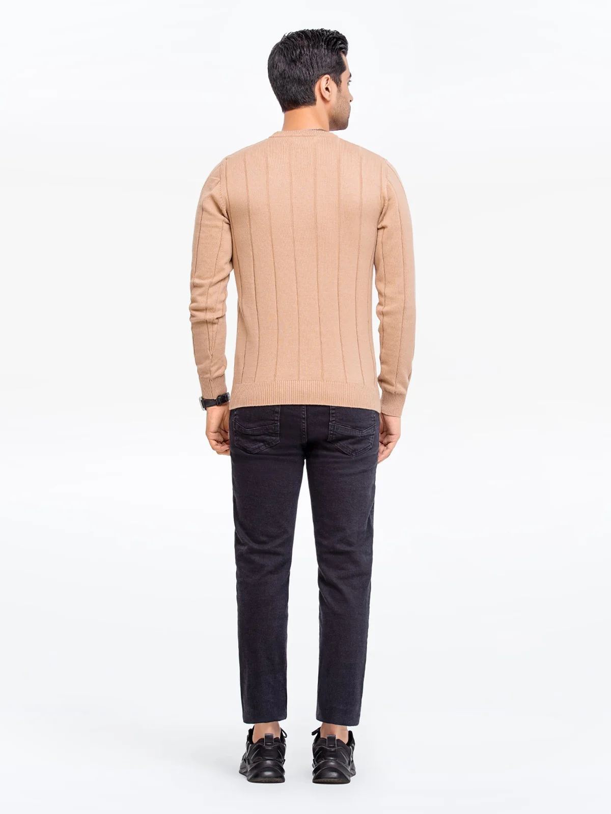Men's Dark Fawn Sweater - EMTSWT23-004 - Image 4