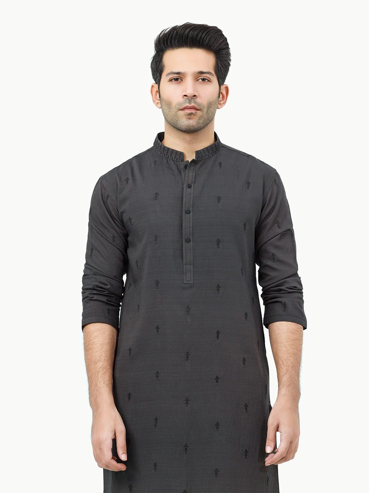 Men's Dark Forest Kurta Ceremonial - EMTKC22-076 - Image 2